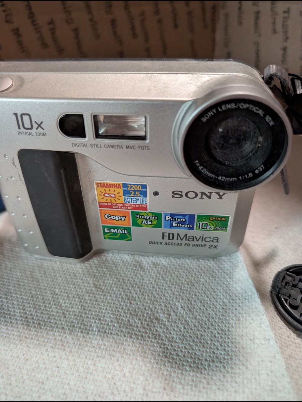 Sony FD Mavica Silver Digital Still Camera MVC-FD75